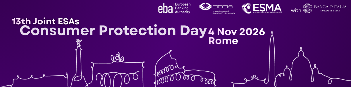 13th Joint ESAs Consumer Protection Day