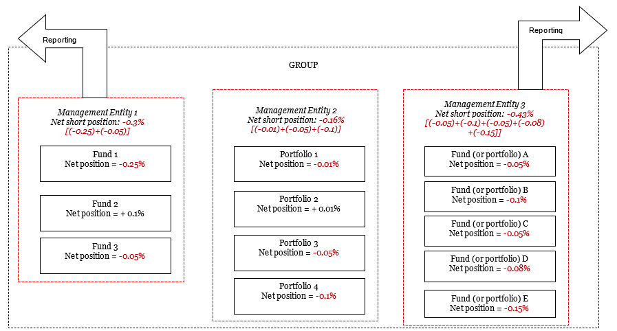 Example of a group constituted only of management entities performing exclusively management activities